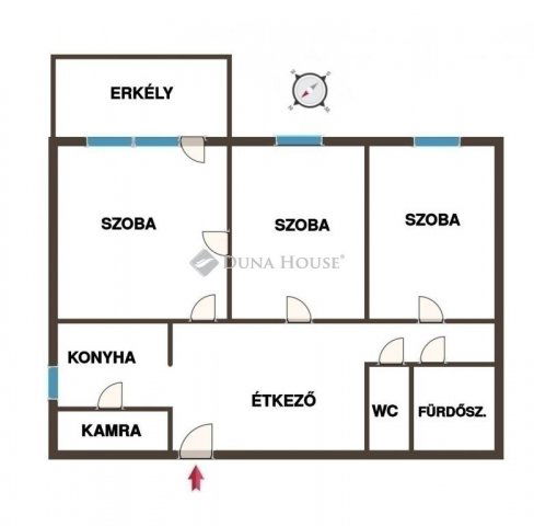 Eladó panellakás, Kecskeméten 47.5 M Ft, 3 szobás
