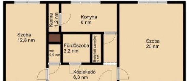 Eladó téglalakás, Békéscsabán 22.5 M Ft, 2 szobás