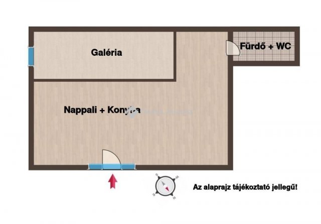 Eladó téglalakás, Budapesten, VI. kerületben 44 M Ft, 1 szobás