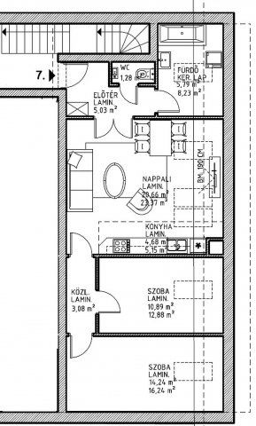 Eladó téglalakás, Budapesten, XV. kerületben 79.35 M Ft