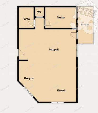 Eladó téglalakás, Kecskeméten 67.9 M Ft, 2 szobás