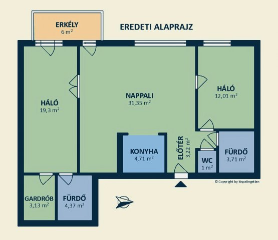 Eladó téglalakás, Budapesten, VII. kerületben, Hársfa utcában