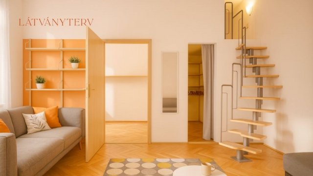 Eladó téglalakás, Budapesten, VI. kerületben 76.9 M Ft, 2 szobás