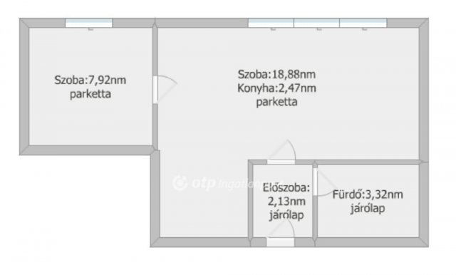 Eladó téglalakás, Bonyhádon 26.5 M Ft, 1+1 szobás