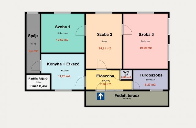 Eladó családi ház, Kiskunhalason 54.9 M Ft, 3 szobás