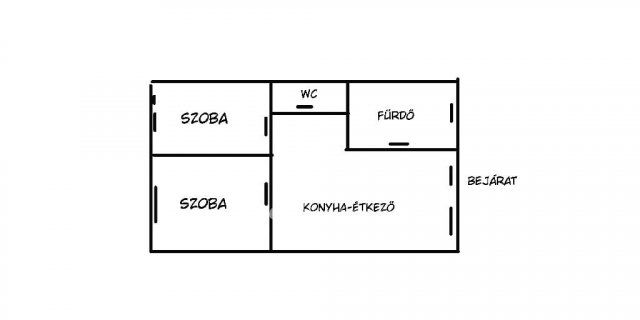 Eladó téglalakás, Hatvanban 41.9 M Ft, 2 szobás