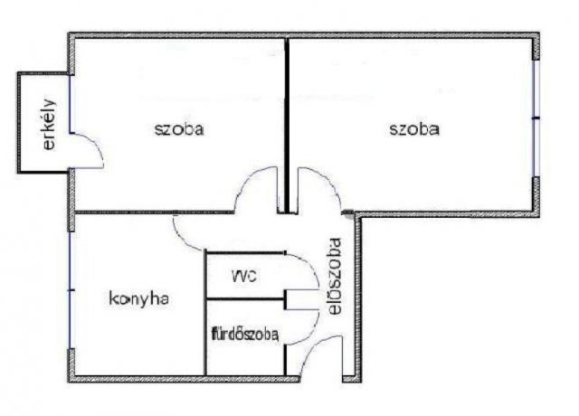 Eladó téglalakás, Debrecenben 51 M Ft, 2 szobás
