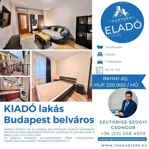 Kiadó téglalakás, albérlet, Budapesten, VI. kerületben
