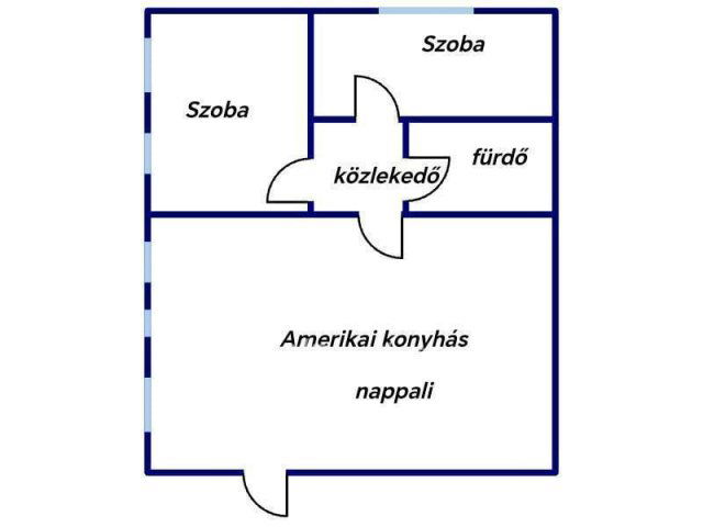 Eladó téglalakás, Egerben 61.9 M Ft, 1+2 szobás
