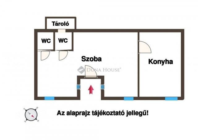 Eladó téglalakás, Budapesten, VIII. kerületben 51 M Ft, 1 szobás
