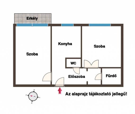 Eladó panellakás, Pécsett 40.5 M Ft, 2 szobás