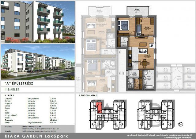 Eladó téglalakás, Szombathelyen, Károlyi Antal utcában 41.9 M Ft