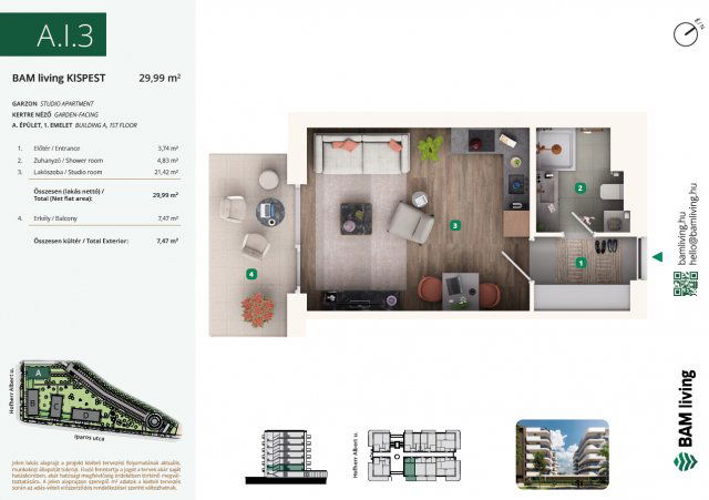 Eladó téglalakás, Budapesten, XIX. kerületben, Iparos utcában