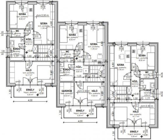Eladó sorház, Gyöngyösön 86.9 M Ft, 4 szobás