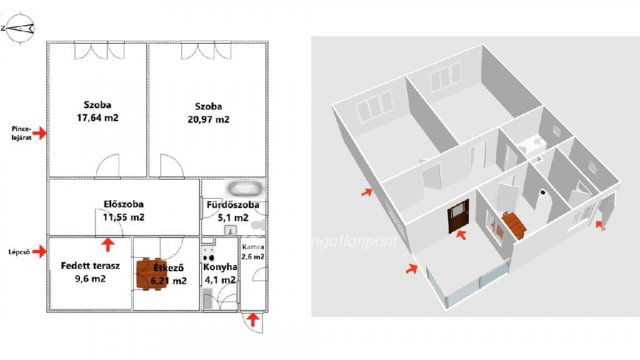 Eladó családi ház, Bekölcén 16.5 M Ft, 2 szobás