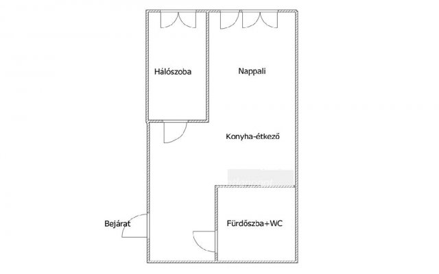 Eladó téglalakás, Egerben 55 M Ft, 1+1 szobás