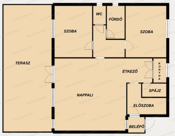 Eladó családi ház, Kecskeméten 89.9 M Ft, 3 szobás