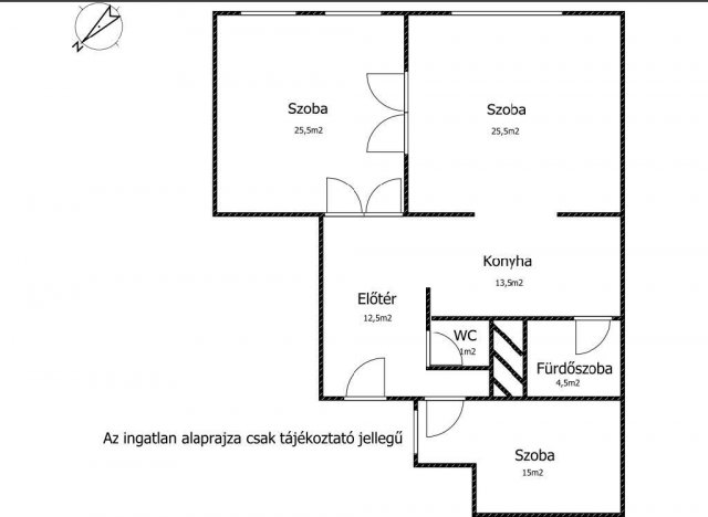 Eladó téglalakás, Budapesten, VII. kerületben 128.5 M Ft