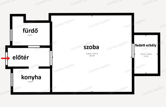 Eladó téglalakás, Veszprémben, Sorompó utcában 49.9 M Ft