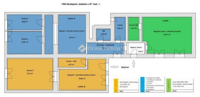 Eladó téglalakás, Budapesten, VI. kerületben 186 M Ft, 6 szobás