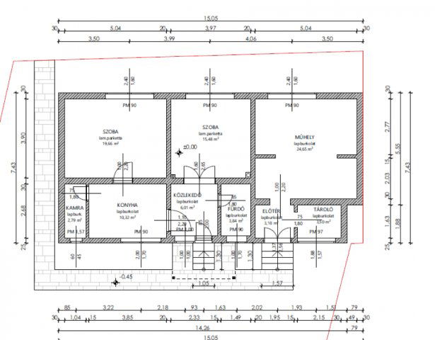 Eladó családi ház, Győrött 44.99 M Ft, 3 szobás