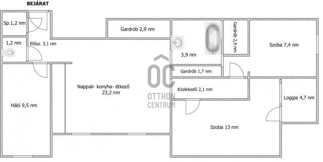 Eladó téglalakás, Pakson 65.9 M Ft, 3 szobás