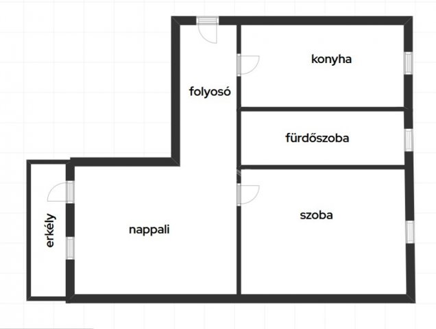 Eladó téglalakás, Zalaegerszegen 39.9 M Ft, 2 szobás
