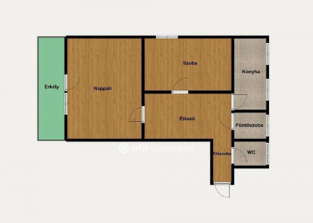 Eladó téglalakás, Debrecenben 72.9 M Ft, 2 szobás