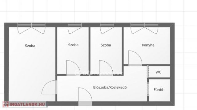 Eladó panellakás, Budapesten, XIX. kerületben 65 M Ft, 1+2 szobás