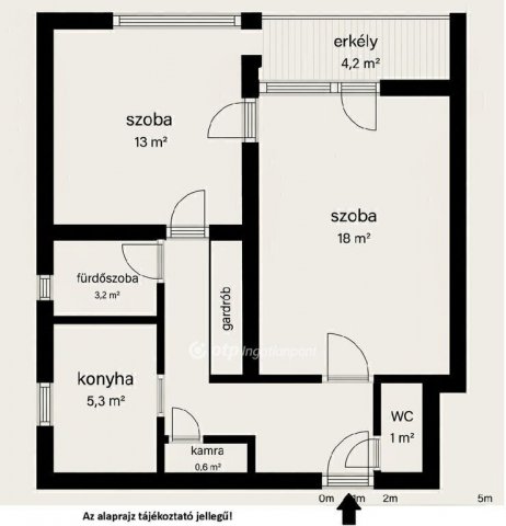 Eladó téglalakás, Budapesten, XX. kerületben 53.9 M Ft, 2 szobás