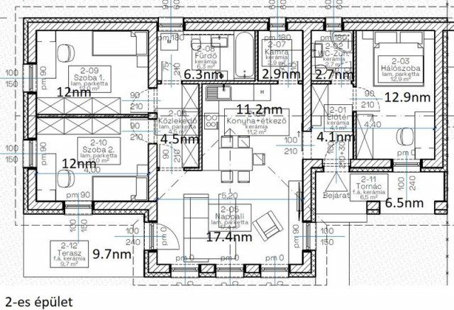 Eladó családi ház, Gyúrón 89.9 M Ft, 4 szobás