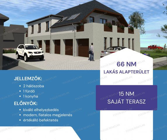 Eladó téglalakás, Kecskeméten 81.5 M Ft, 3 szobás