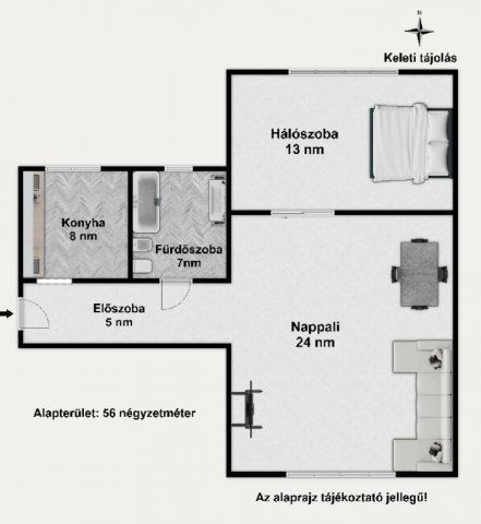 Eladó téglalakás, Budapesten, X. kerületben 61.9 M Ft, 2 szobás