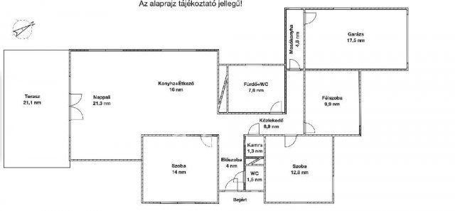 Eladó családi ház, Enesén 115 M Ft, 3+1 szobás