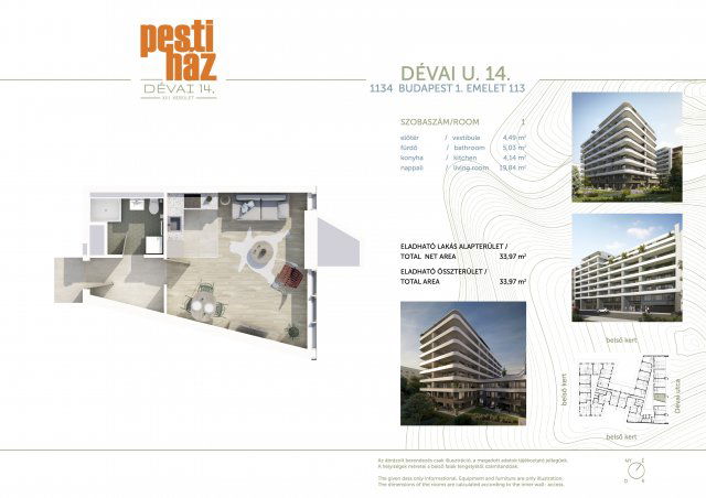 Eladó téglalakás, Budapesten, XIII. kerületben, Dévai utcában