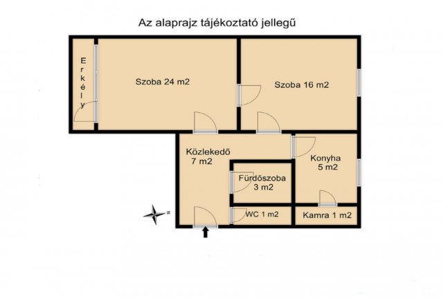 Eladó téglalakás, Békéscsabán 29.8 M Ft, 2 szobás