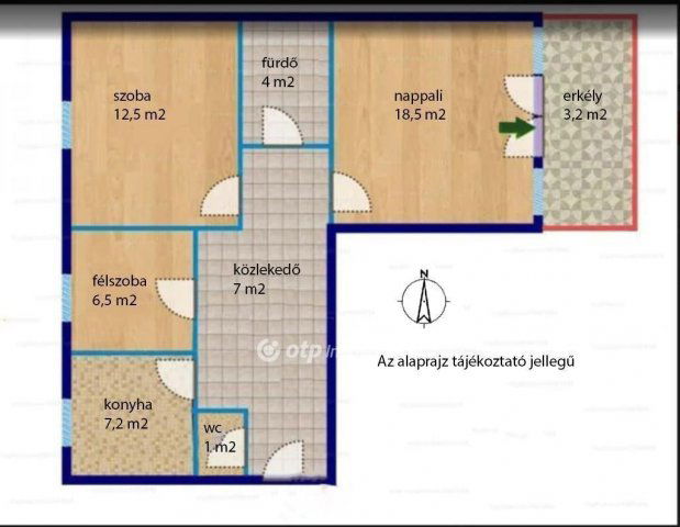 Eladó panellakás, Siófokon 55 M Ft, 2+1 szobás