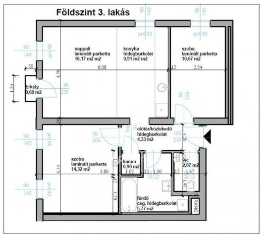 Eladó téglalakás, Bicskén 57.72 M Ft, 3 szobás
