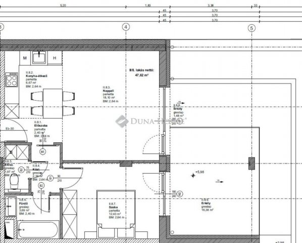 Eladó téglalakás, Budapesten, XIX. kerületben 76.9 M Ft