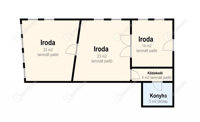 Kiadó iroda, Miskolcon 207 E Ft / hó, 3 szobás
