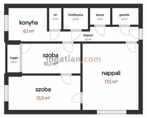 Eladó panellakás, Budapesten, XV. kerületben 74.9 M Ft, 3 szobás
