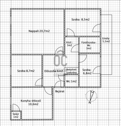 Eladó panellakás, Szekszárdon 47.9 M Ft, 4 szobás