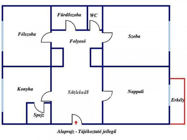Eladó téglalakás, Egerben 32.9 M Ft, 2+1 szobás