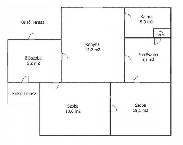 Eladó családi ház, Orosházán 14 M Ft, 2 szobás