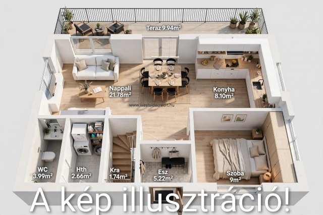 Eladó ikerház, Mosonmagyaróváron 76.99 M Ft, 3 szobás