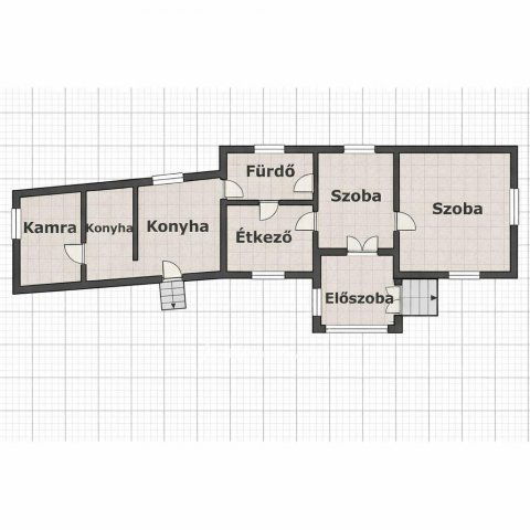 Eladó családi ház, Pétervásárán 14.9 M Ft, 3 szobás