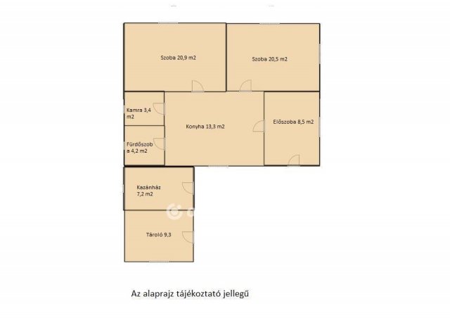Eladó családi ház, Mikepércsen 58.99 M Ft, 2 szobás