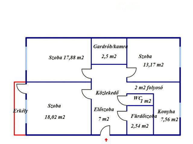Eladó panellakás, Miskolcon, Kis-Hunyad utcában 54.5 M Ft