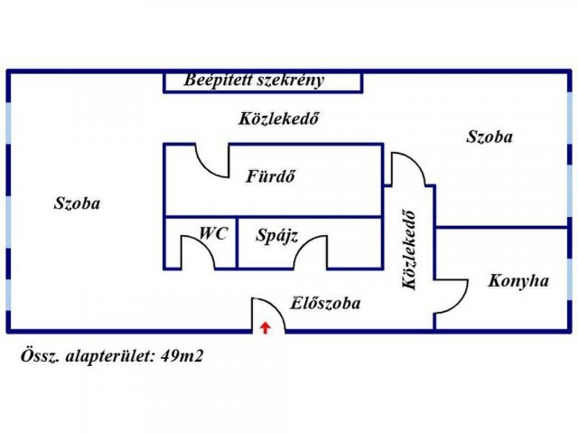 Eladó téglalakás, Sárospatakon 23.3 M Ft, 1+1 szobás