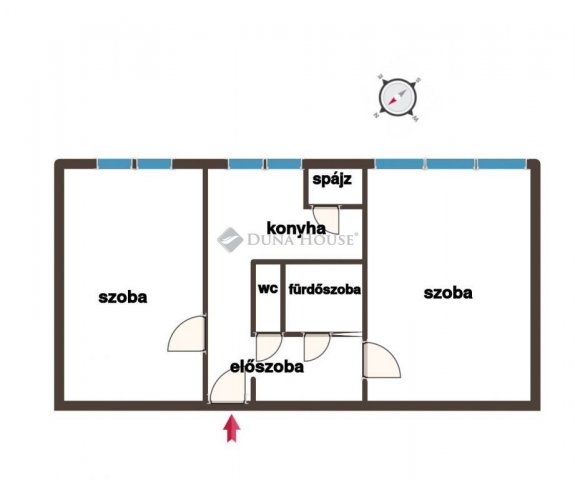 Eladó panellakás, Kecskeméten 40 M Ft, 2 szobás